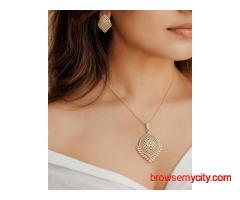 Zevarly Midnight Sky Pendant Set