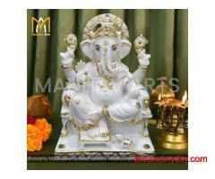 Buy Handcrafted Marble Ganesh Murti
