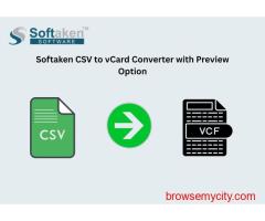 Softaken CSV to vCard Converter with Preview Option