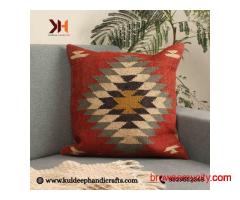 Buy Designer Jute Pillow Covers Online in India