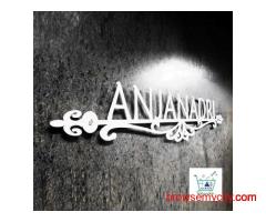 Stylish Metal Name Plate with Alphabets  ANJANADRI Design
