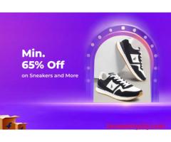 Min 65% Off on Sneakers and More