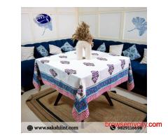 Buy Designer Hand Block Print Table Cover Online