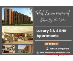 Luxury 3 & 4 BHK Apartments in Jakkur, Bangalore - Total Environment Down By The Water