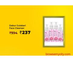 Dabur Gulabari Face Cleanser (600 ml) @ Rs 237 Worth Rs 594