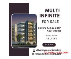 Multi Infinite - Stylish Urban Homes with 1, 2 & 3 BHK Apartments in Vidyaranyapura, Bangalore