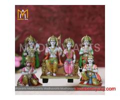 Buy Traditional Ram Darbar Marble Statue from Jaipur