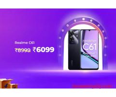 realme C61 @ Rs 6099 Worth Rs 8999