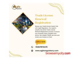 Complete TRADE Services for Trade License Renewal Registration by Agile Regulatory
