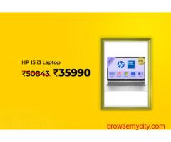 HP 15 i3 Laptop @ Rs 35990 Worth Rs 50843