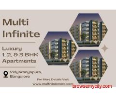 Modern 1, 2 & 3 BHK Apartments in Vidyaranyapura | Multi Infinite Luxury Homes