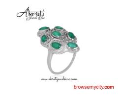 Handcrafted Green Onyx Rings by Akrati Jewels Inc – Shop Now