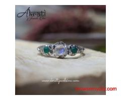 Handcrafted Green Onyx Rings by Akrati Jewels Inc – Shop Now