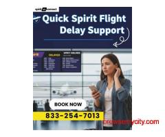 Quick Spirit Flight Delay Support | Call +1-833-254-7013