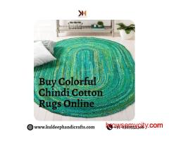 Buy Colorful Chindi Cotton Rugs Online