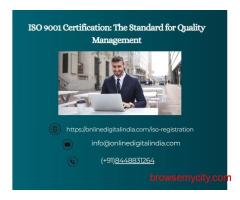 ISO 9001 Certification: The Standard for Quality Management