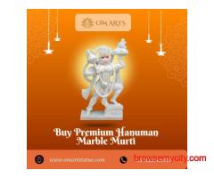 Buy Premium Hanuman Marble Murti – Handcrafted Perfection