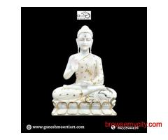 Decorate Your Home with Spiritual Marble Buddha Idol