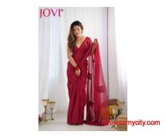Exclusive Designer Ready to Wear Cotton Sarees | JOVI India