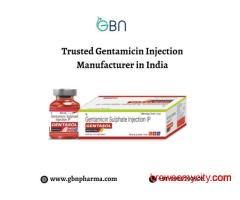 Trusted Gentamicin Injection Manufacturer in India