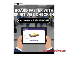 Board Faster with Spirit Web Check-In | Call +1-833-254-7013