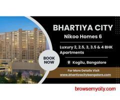 Bhartiya City Nikoo Homes 6 - Luxury Living in 2, 3 & 4 BHK Apartments, Kogilu Bangalore