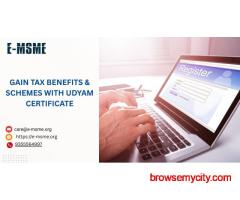 Gain Tax Benefits & Schemes with Udyam Certificate