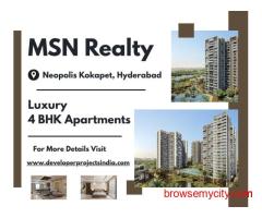 MSN Realty Neopolis Kokapet - Exclusive 4 BHK Luxury Residences in Hyderabad’s Prime Location