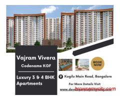 Vajram Vivera Luxury Flats on Kogilu Main Road - 3 & 4 BHK Homes in Bangalore
