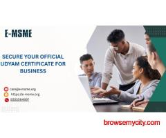 Secure Your Official Udyam Certificate for Business