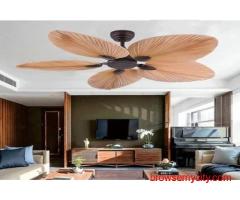 Decorative Glitter Deco Fan with LED Light