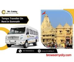 Hire a Tempo Traveller in Somnath – Spacious AC Vehicles from ₹22/km