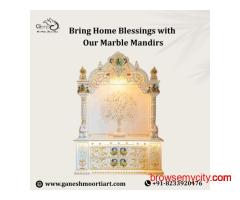 Bring Home Blessings with Our Marble Mandirs