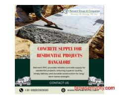 Concrete Supply For Residential Projects Bangalore | Reinvent RMC