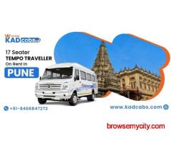 17 seater tempo traveller on rent in Pune - Kad Cabs