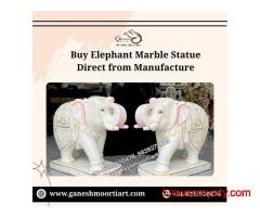 Buy Elephant Marble Statue Direct from Manufacturer