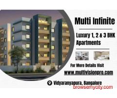 Multi Infinite Luxury 1, 2 & 3 BHK Flats for Sale in Vidyaranyapura, Bangalore