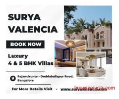 Surya Valencia - Exclusive Lifestyle Villas Near Doddaballapur Road, Bangalore