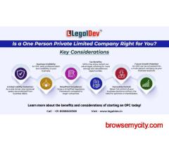 Get One man Private Limited Company at an affordable price