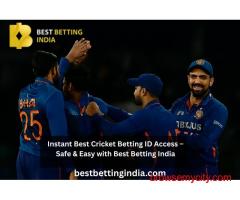 Instant Best Cricket Betting ID Access – Safe & Easy with Best Betting India