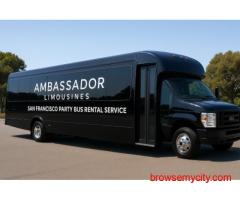Modesto Party Bus Rental – Ambassador Limousines