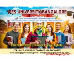 PES University Bangalore Admission 2026 : Courses Offered, Dates, Fees, Eligibility