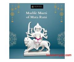 White Marble Murti of Mata Rani for Temple