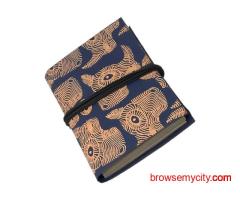 A6 Coptic Bound Notebook – Handmade Eco-Friendly Journal