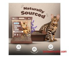 Petoska Earthen Cat Litter - 5Kg | Lavender