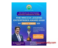 MIICCIA Legend Enterprises Awards 2026 – Registration Open!