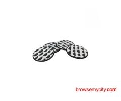 White Coasters – Stylish Screen-Printed Cloud Design