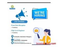 Hiring Front Desk Receptionist - Kukatpally, Hyderabad