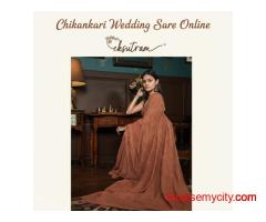 Chikankari Wedding Saree Online