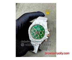 Rolex AET REMOULO Limited Edition Full White Ceramic with Green Dial